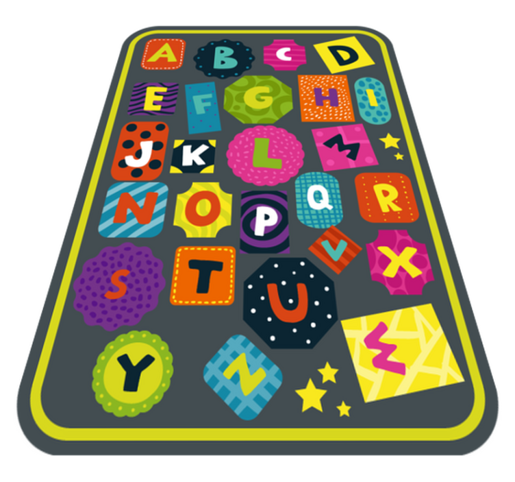 Tapis vinyle alphabet éducatif - TenStickers
