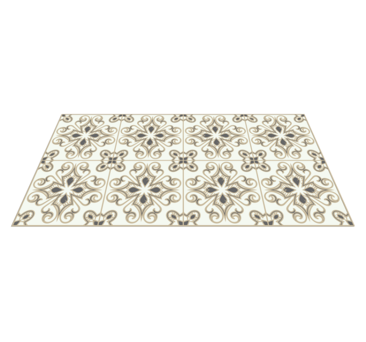 Tapis vinyle motif de mosaïque classique - TenStickers