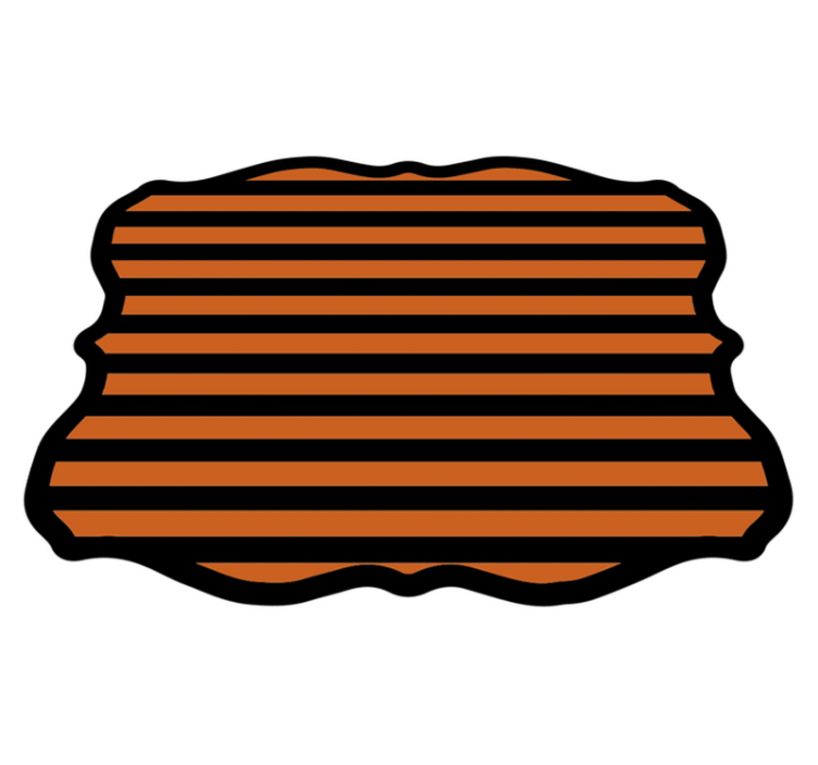 Tapis vinyle pour halloween rayures d'halloween - TenStickers