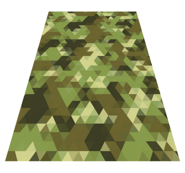 Tapis vinyles géométriques camouflage géométrique - TenStickers