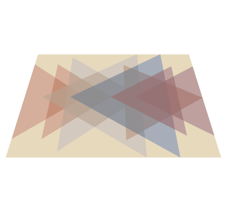 Tapis vinyles géométriques chevauchement géométrique - TenStickers