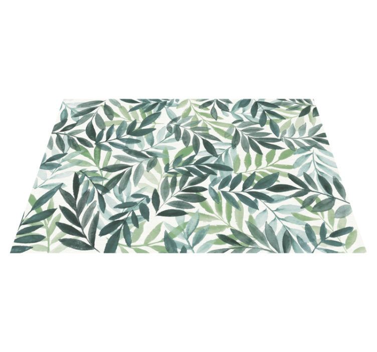 Tapis vinyle fleurs et plantes feuillage botanique - TenStickers