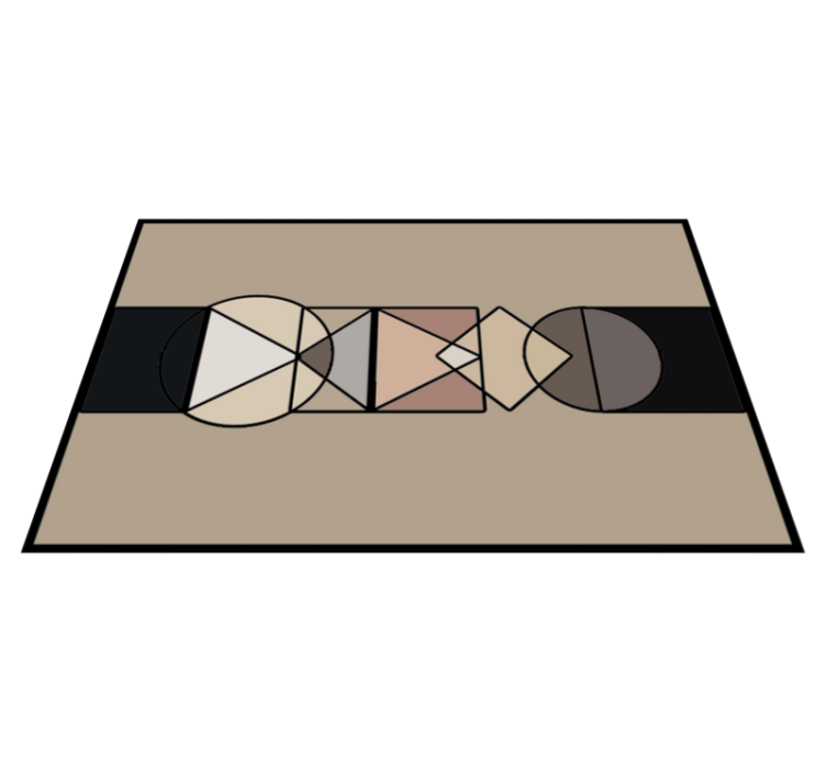 Tapis vinyles géométriques géométries abstraites - TenStickers