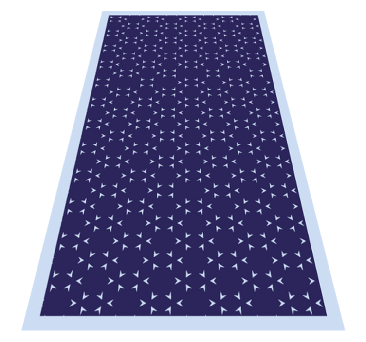 Tapis vinyle rayures motif de lignes maritimes - TenStickers