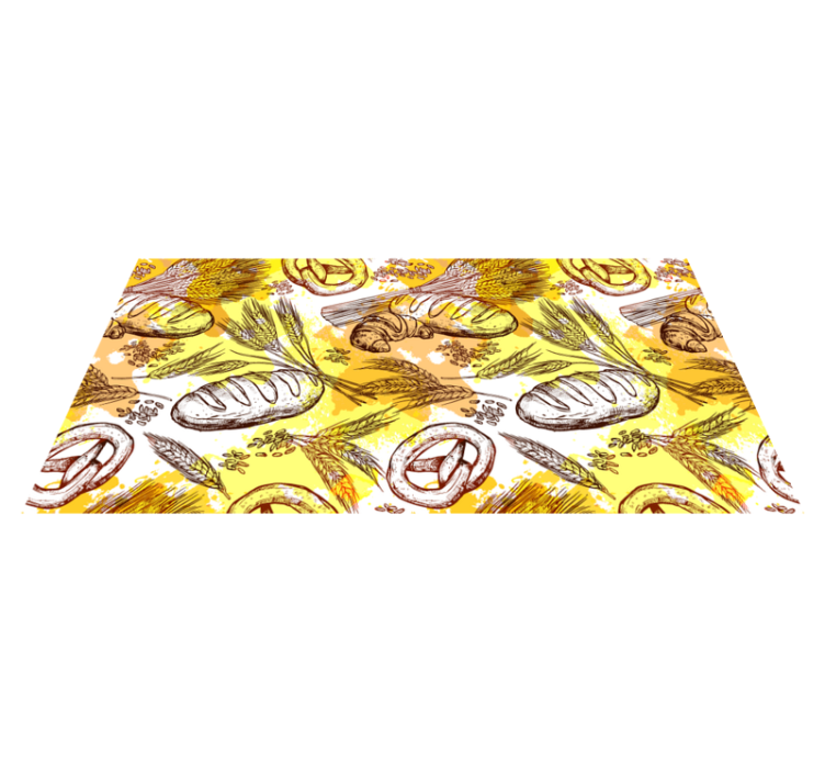 Tapis vinyle nature design sur le thème de la boulangerie - TenStickers