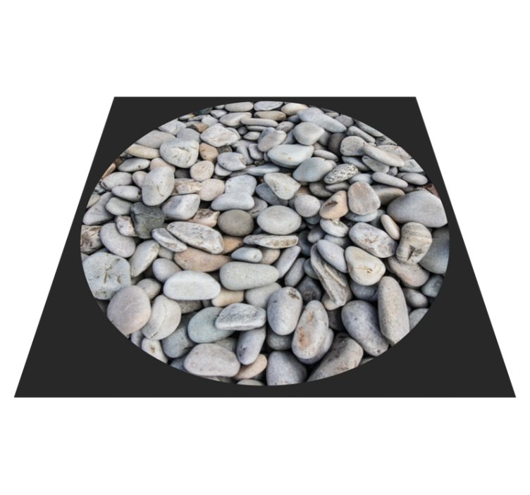 Tapis vinyle texture aspect de galets - TenStickers