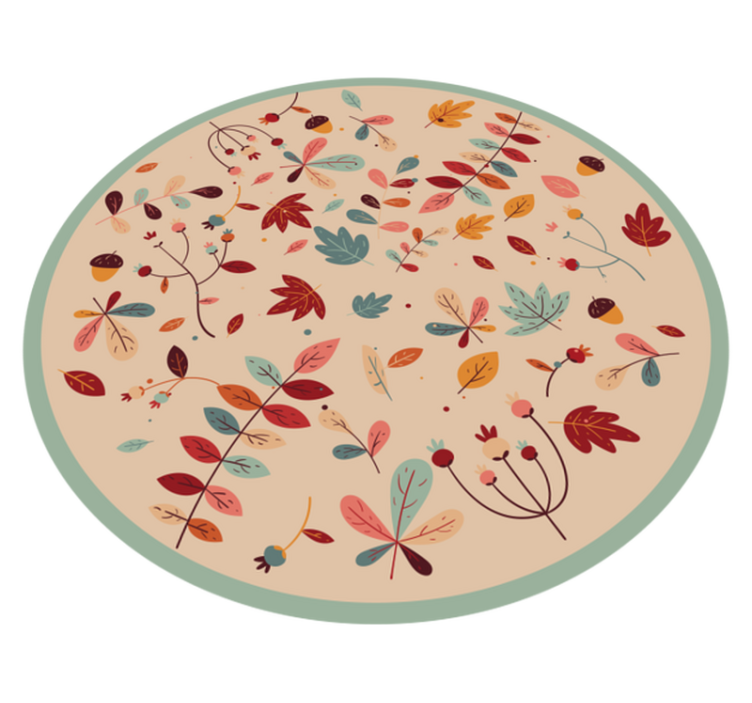 tapis vinyle salon Feuilles d'automne - TenStickers