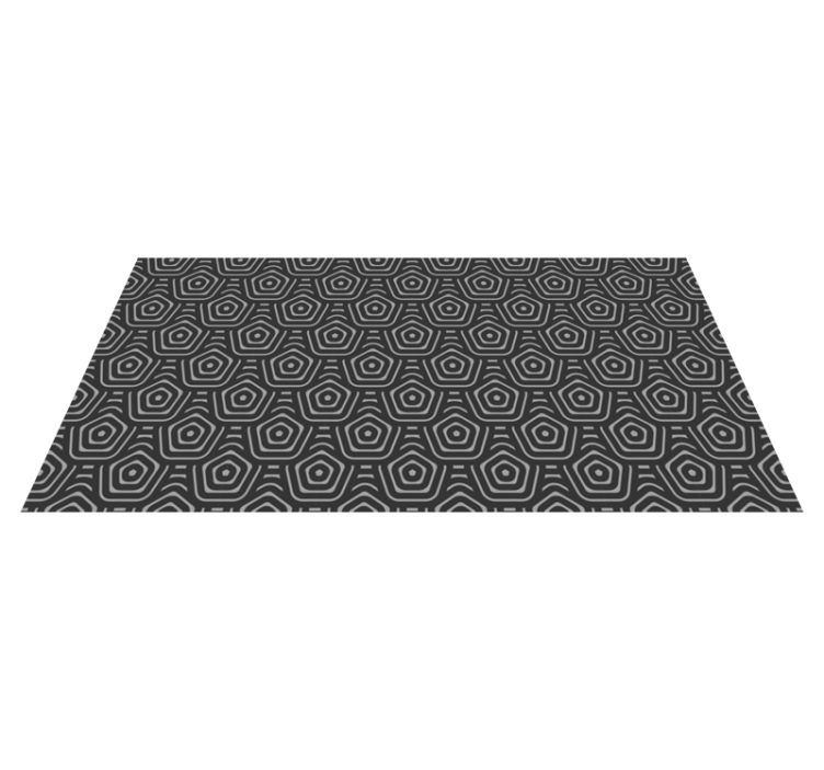 Tapis vinyles géométriques diamants concentriques - TenStickers