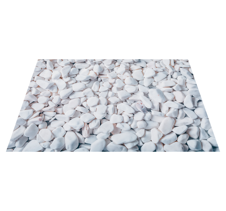 Tapis vinyle texture illusion de galets - TenStickers