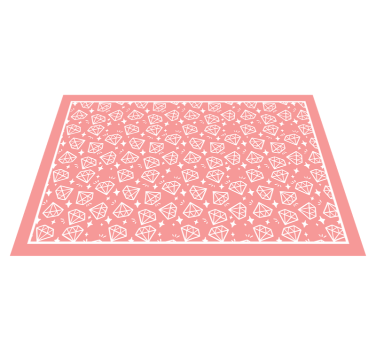 Tapis vinyle texture motif de diamants géométriques - TenStickers