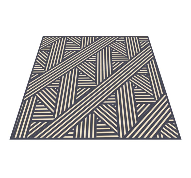 Tapis vinyles géométriques lignes diagonales géométriques - TenStickers