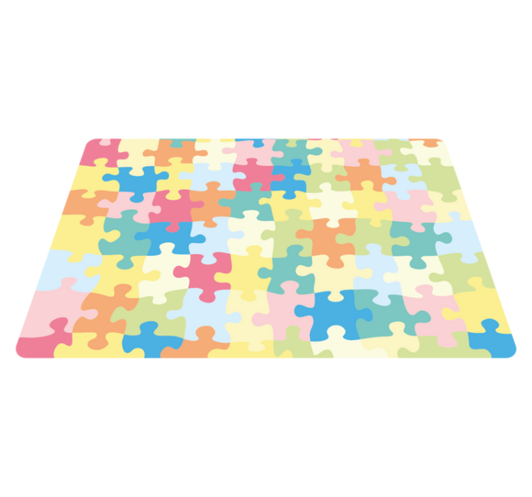 Tapis vinyle pour enfants modèle de puzzle - TenStickers