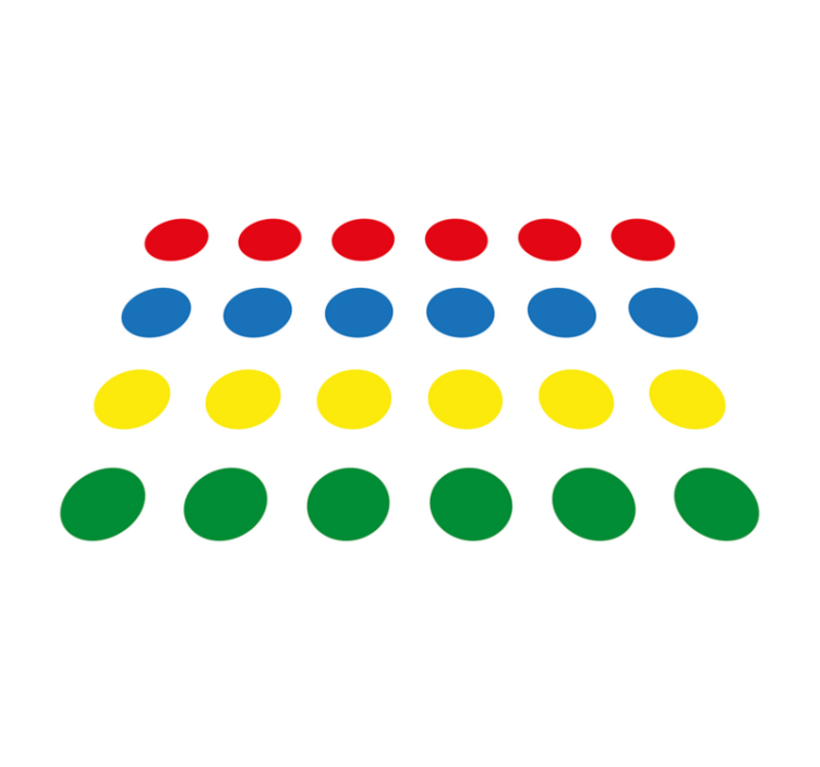 Tapis vinyle jeux motifs circulaires - TenStickers