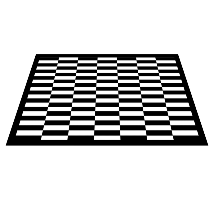 Tapis vinyle rayures damier classique - TenStickers