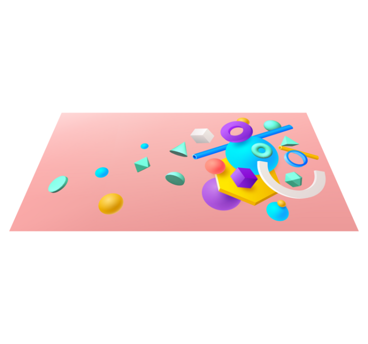 Tapis vinyles géométriques motifs géométriques - TenStickers