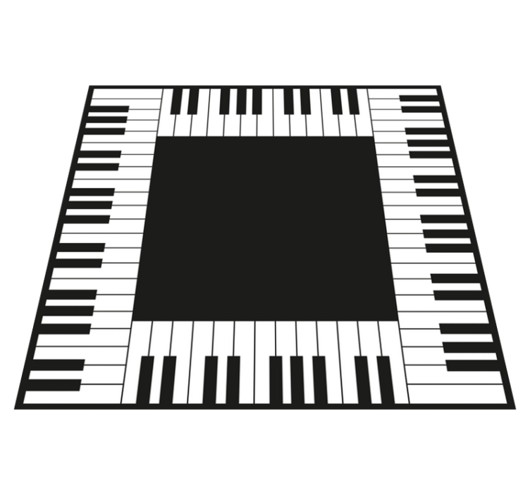 Tapis vinyle jeux disposition du clavier du piano - TenStickers