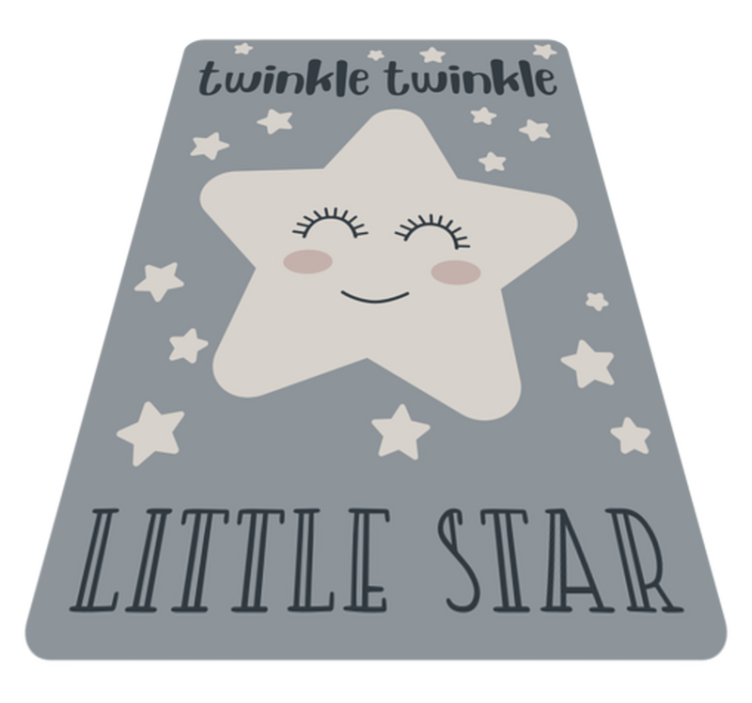 Tapis vinyle pour enfants thème étoile scintillante - TenStickers