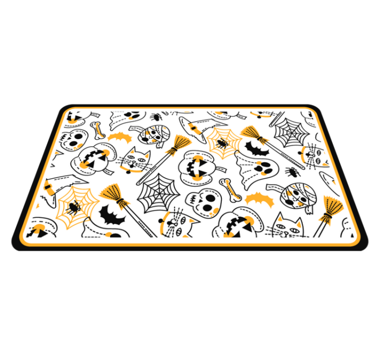 Tapis vinyle pour halloween motifs festifs effrayants - TenStickers