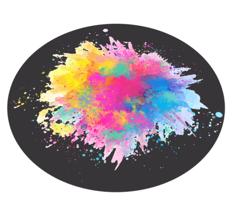 Tapis vinyle texture explosion d'éclaboussures colorées - TenStickers