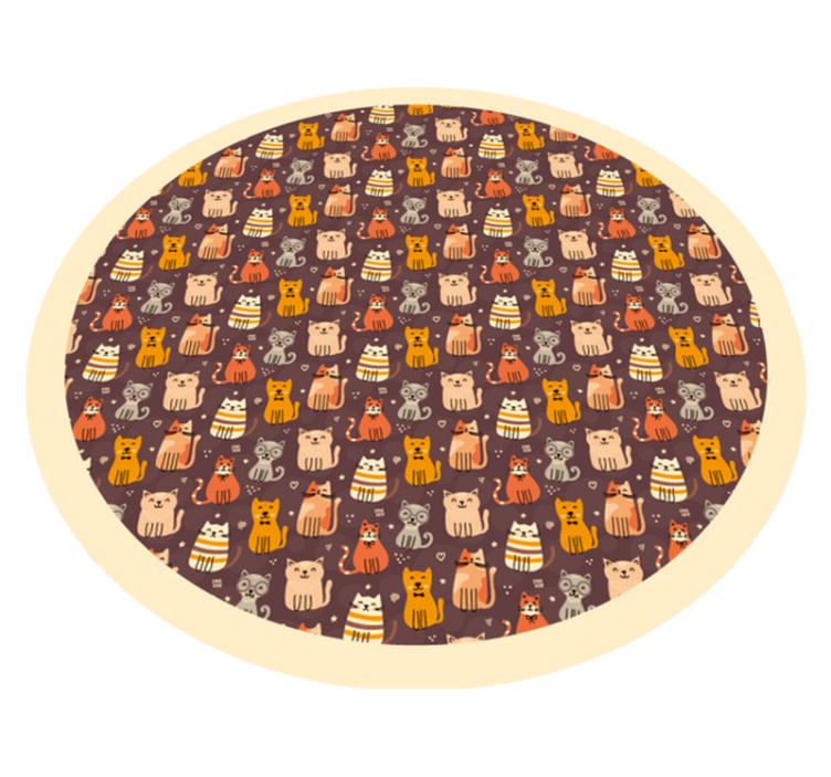 Tapis vinyle autres tapis cercle de jeu à motifs animaux - TenStickers
