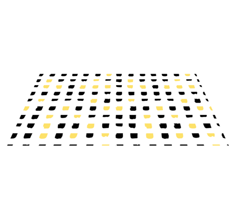 Tapis vinyles géométriques motifs carrés vibrants - TenStickers