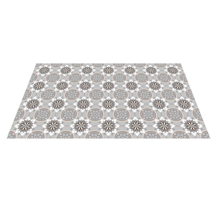 Tapis mosaique vinyle kaléidoscope en mosaïque - TenStickers