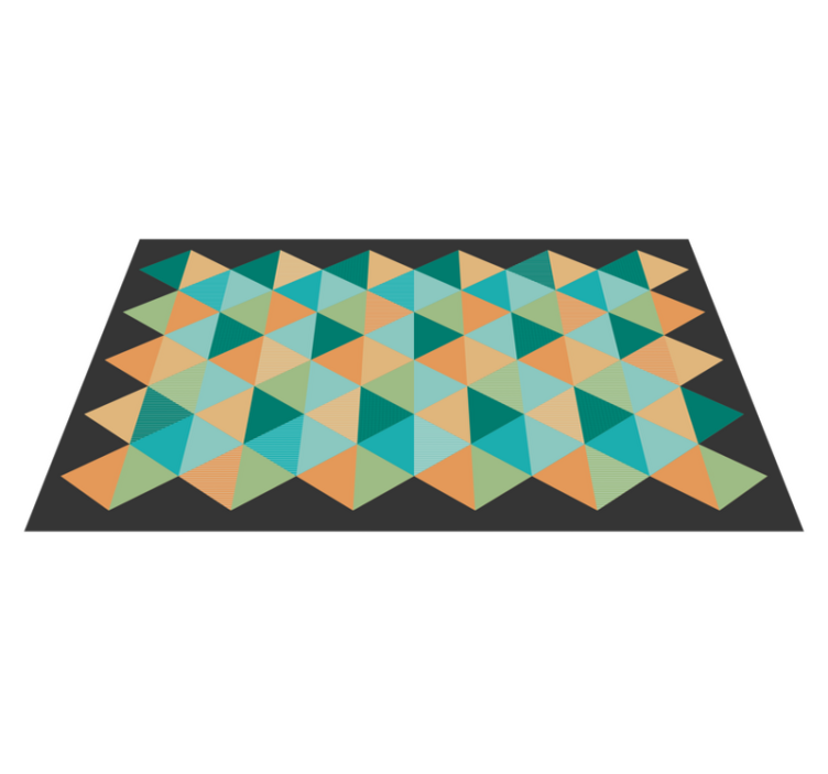 Tapis vinyles géométriques composition géométrique - TenStickers