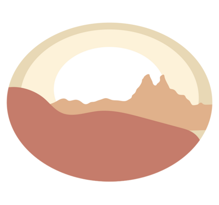 Tapis vinyle nature paysage minimaliste - TenStickers