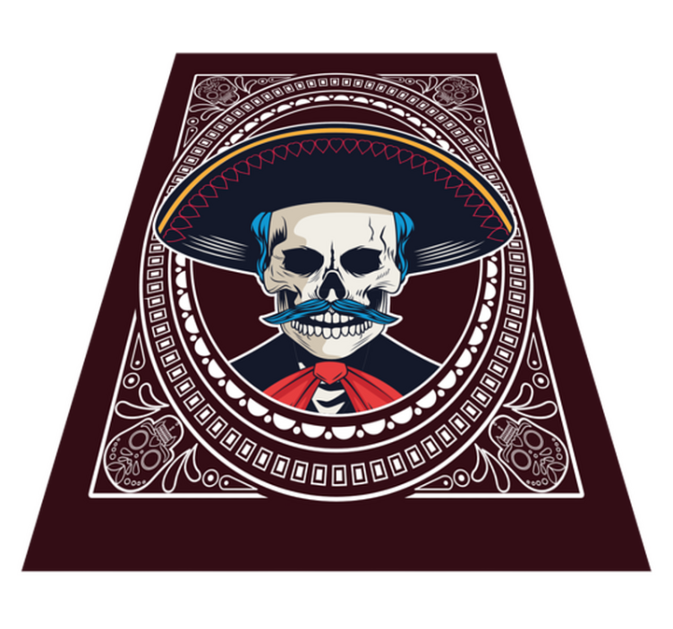 Tapis vinyle pour halloween le jour des morts - TenStickers