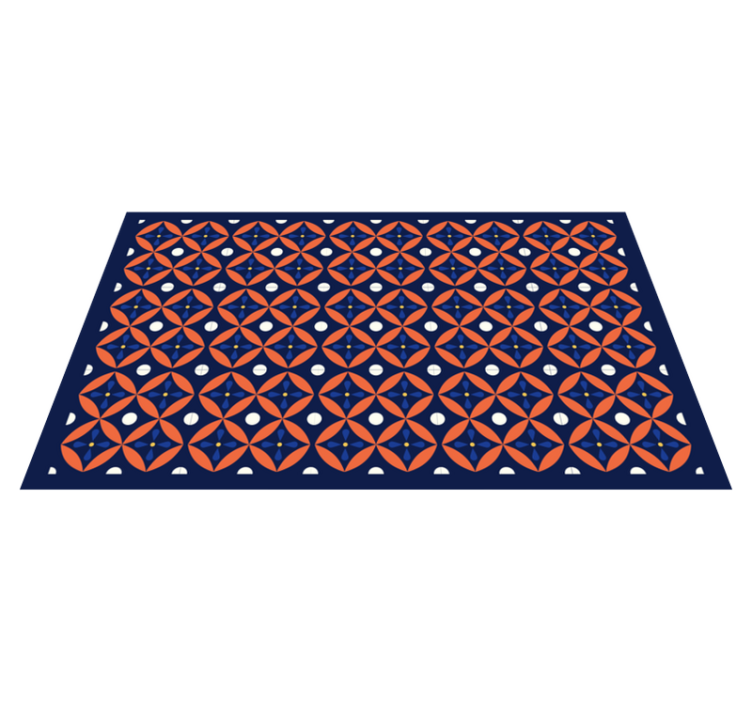 Tapis vinyles géométriques à motifs géométriques - TenStickers