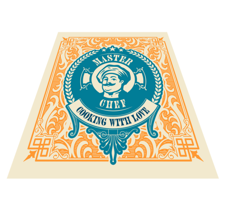 Tapis vinyle citation amour du grand chef - TenStickers