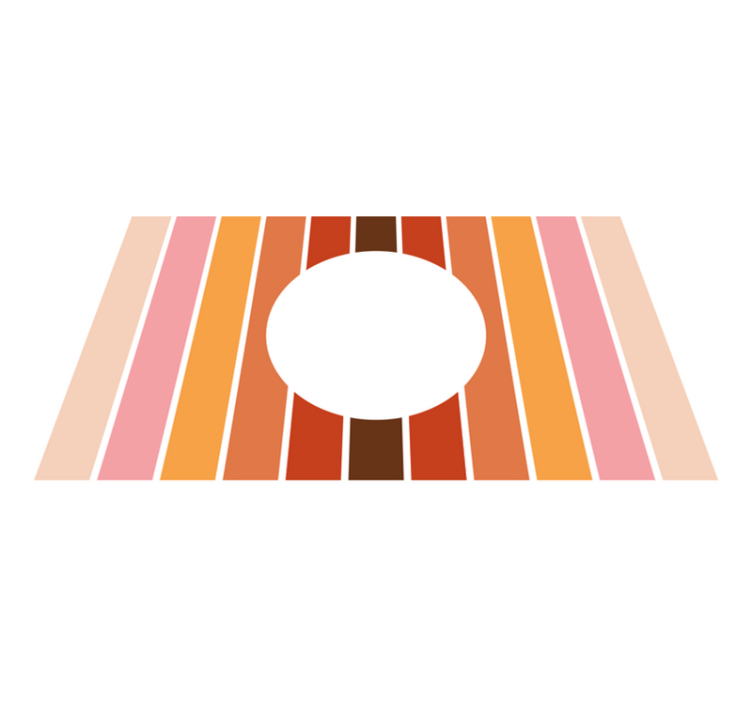 Tapis vinyle rayures motif à bandes géométriques - TenStickers