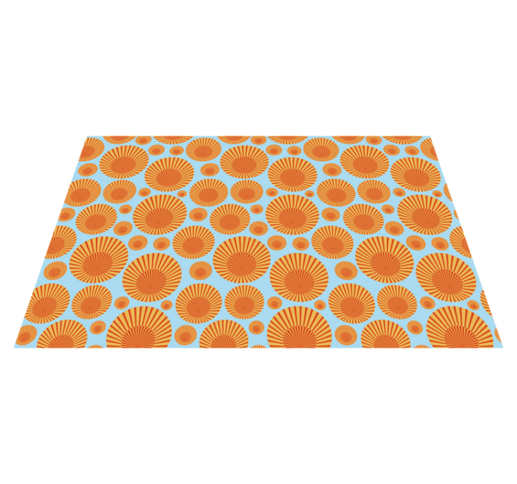 Tapis vinyles géométriques rayon de soleil géométrique - TenStickers