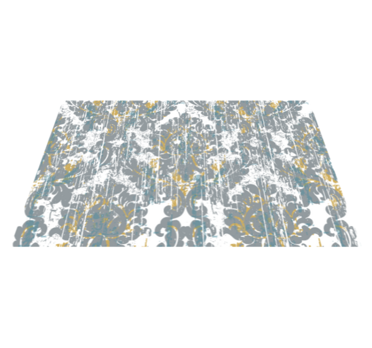 Tapis mosaique vinyle composition abstraite en mosaïque - TenStickers