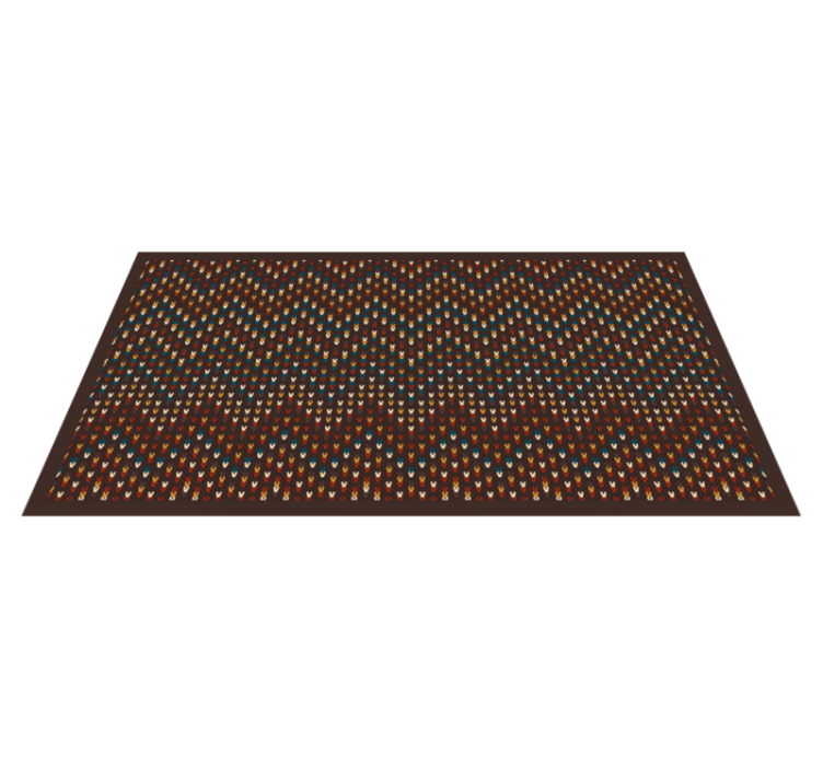 Tapis vinyle imitation parquet surface texturée en galets - TenStickers