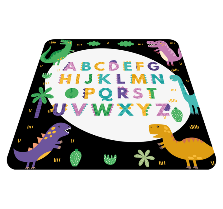 Tapis vinyle alphabet récréation éducative colorée - TenStickers