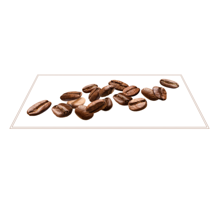 Tapis vinyle cuisine sentier des grains de café - TenStickers