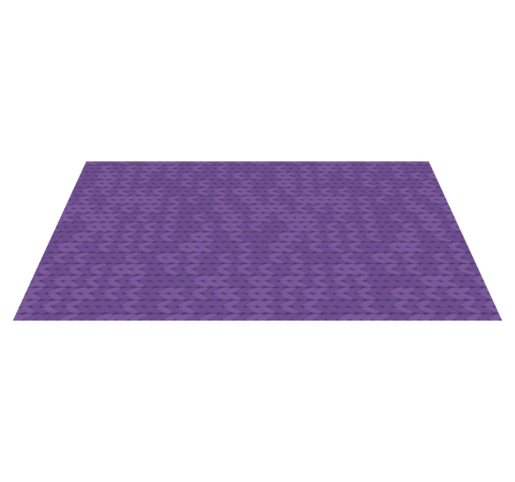 Tapis vinyle texture motif tressé violet - TenStickers