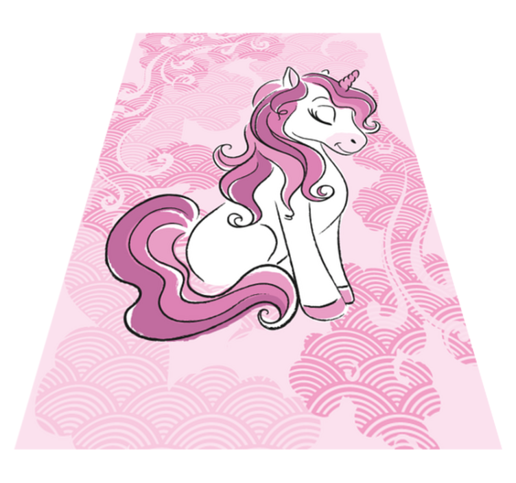 Tapis vinyle pour enfants licorne enchantée - TenStickers