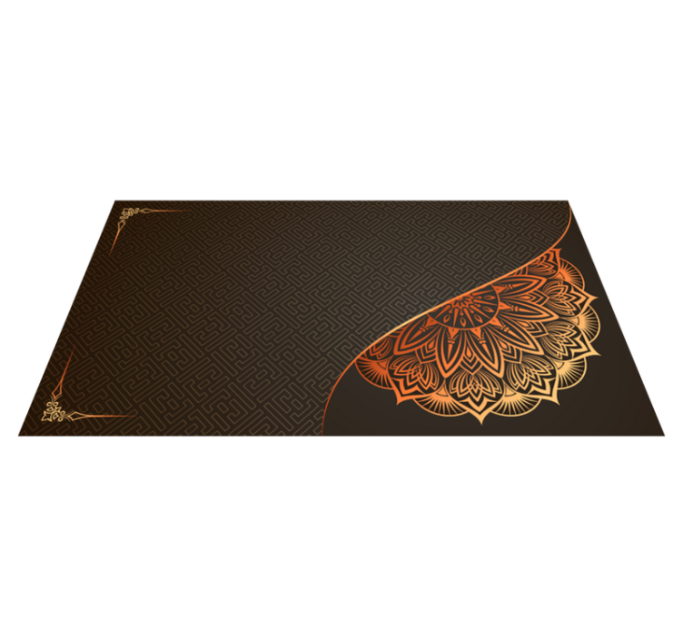 Tapis vinyle mandala motif moderne - TenStickers