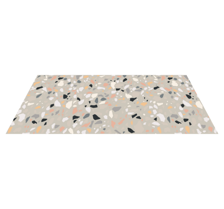 Tapis vinyle texture inspiré du terrazzo - TenStickers