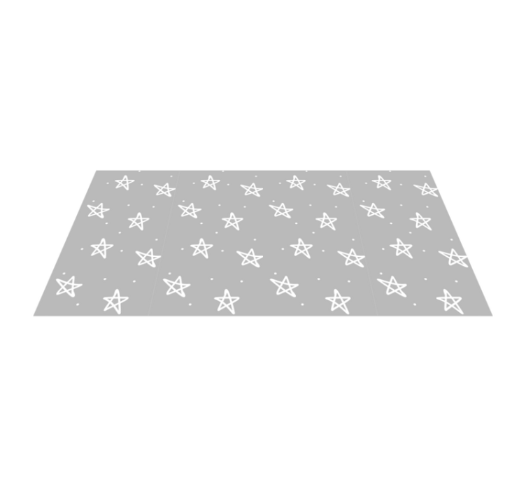 Tapis vinyle autres tapis motif étoile argentée - TenStickers