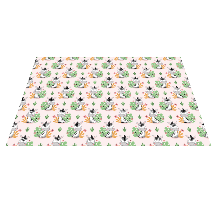 Tapis vinyle autres tapis motif de jungle zèbre - TenStickers