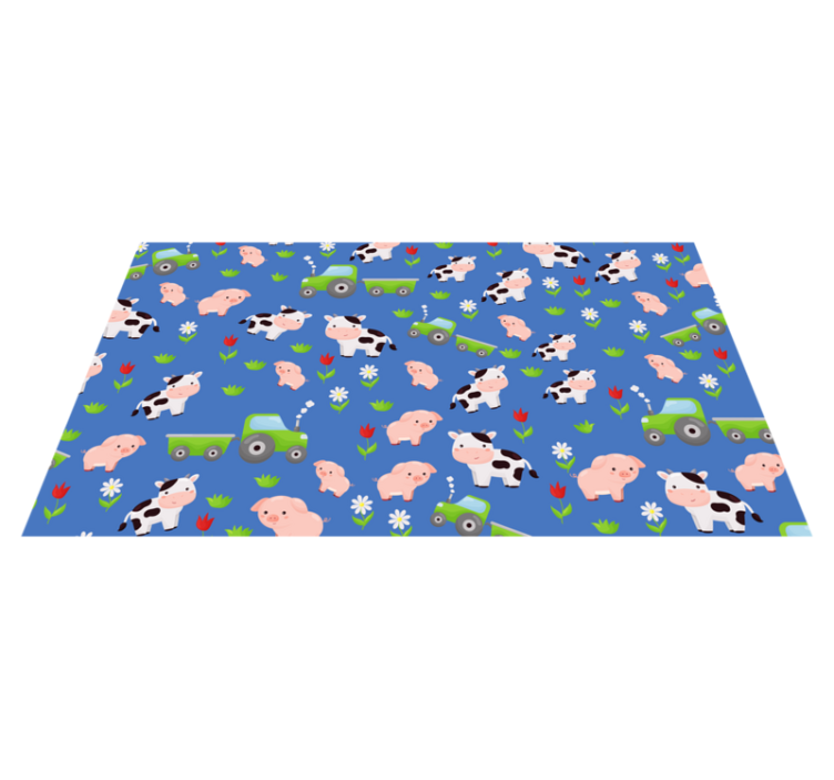 Tapis vinyle autres tapis cour de ferme ludique - TenStickers