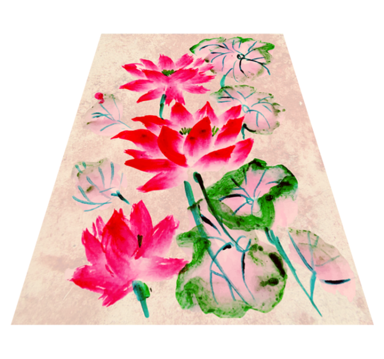 Tapis vinyle fleurs et plantes Éclat floral élégant - TenStickers