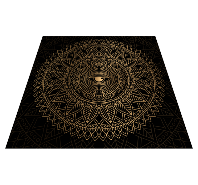 Tapis vinyle mandala centre de table mandala - TenStickers