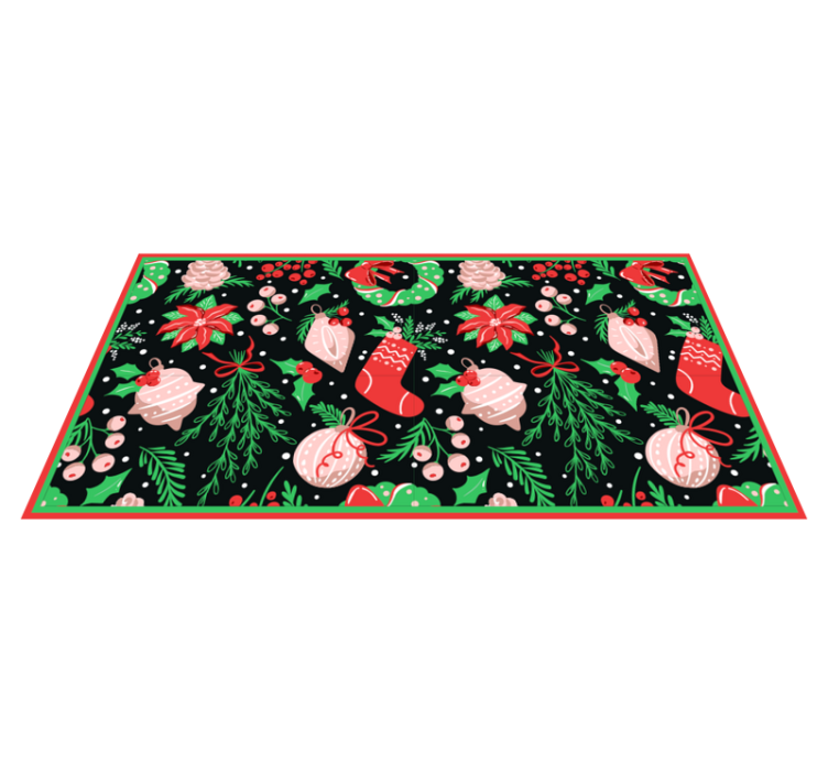 Tapis vinyle noël motifs saisonniers festifs - TenStickers