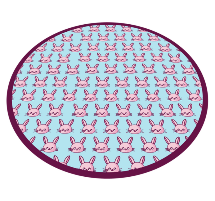 Tapis vinyle chambre bébé aire de jeux pour lapins - TenStickers