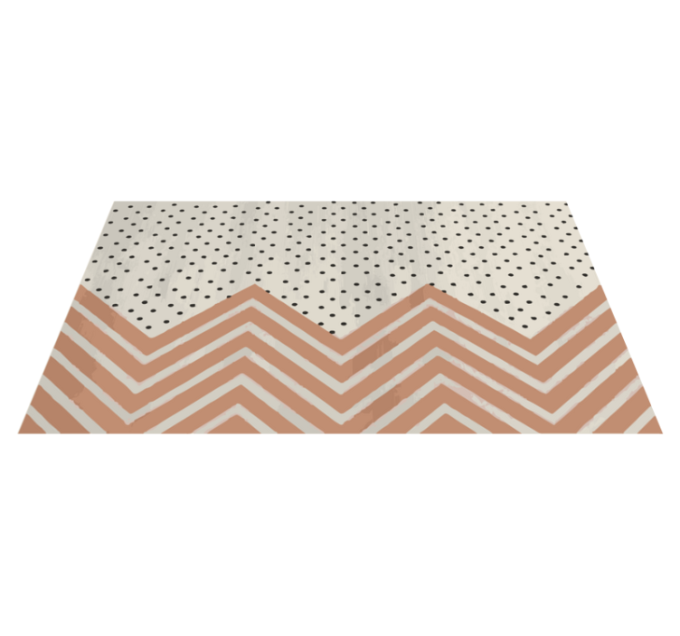 Tapis vinyles géométriques motif en zigzag - TenStickers