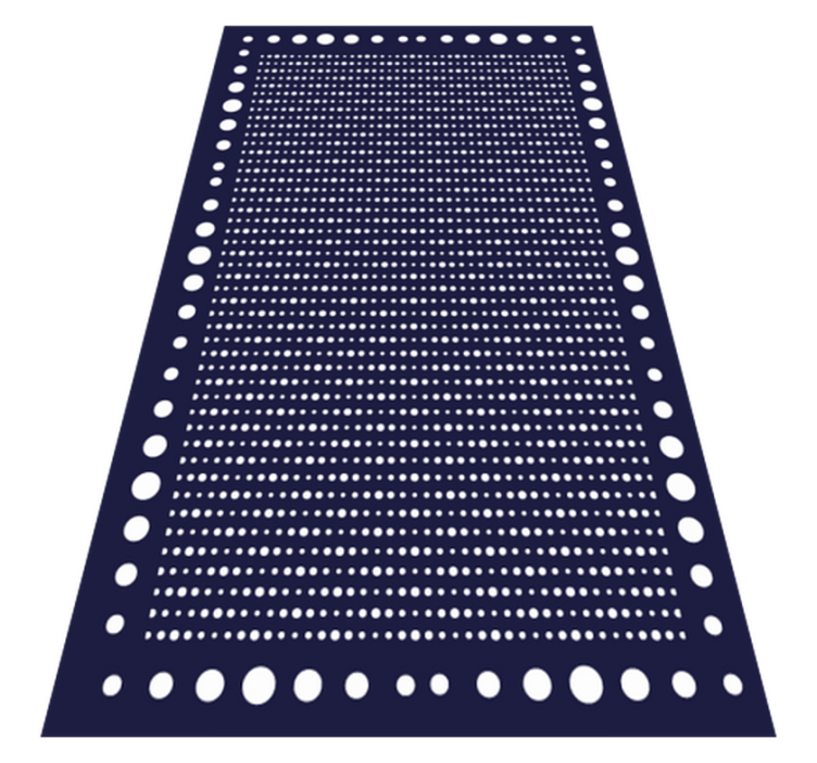 Tapis vinyle rayures élégance à pois - TenStickers